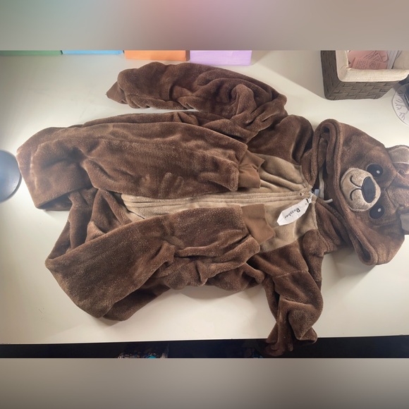 Unisex Adult Onesie Pajamas Bear One Piece - Picture 4 of 5